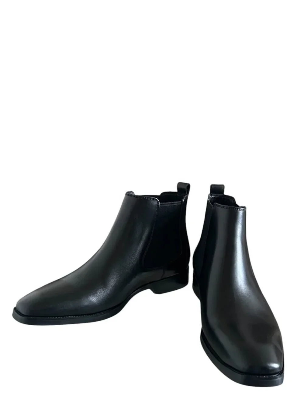 Gifennse NEW Men's handmade leather Chelsea Boots In Black Size 8.5